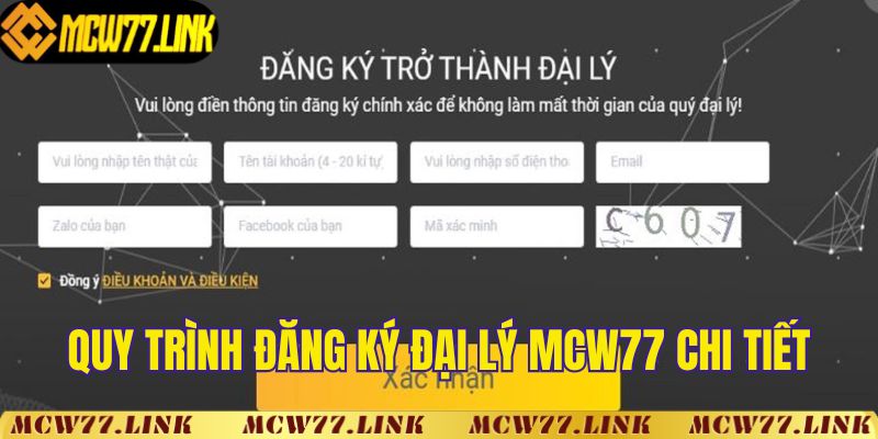 Quy trình đăng ký đại lý MCW77 chi tiết